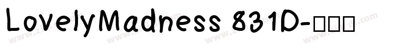 LovelyMadness 831D字体转换